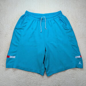 Jordan Men’s 2XL Turquoise Blue Athletic Shorts Jumpman Basketball 404308-495